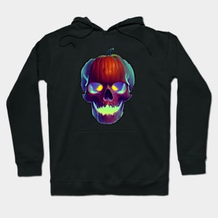 Pumpkin Halloween skull II Hoodie